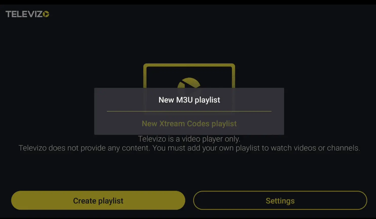Televizo kurulum adım 1 ekranı