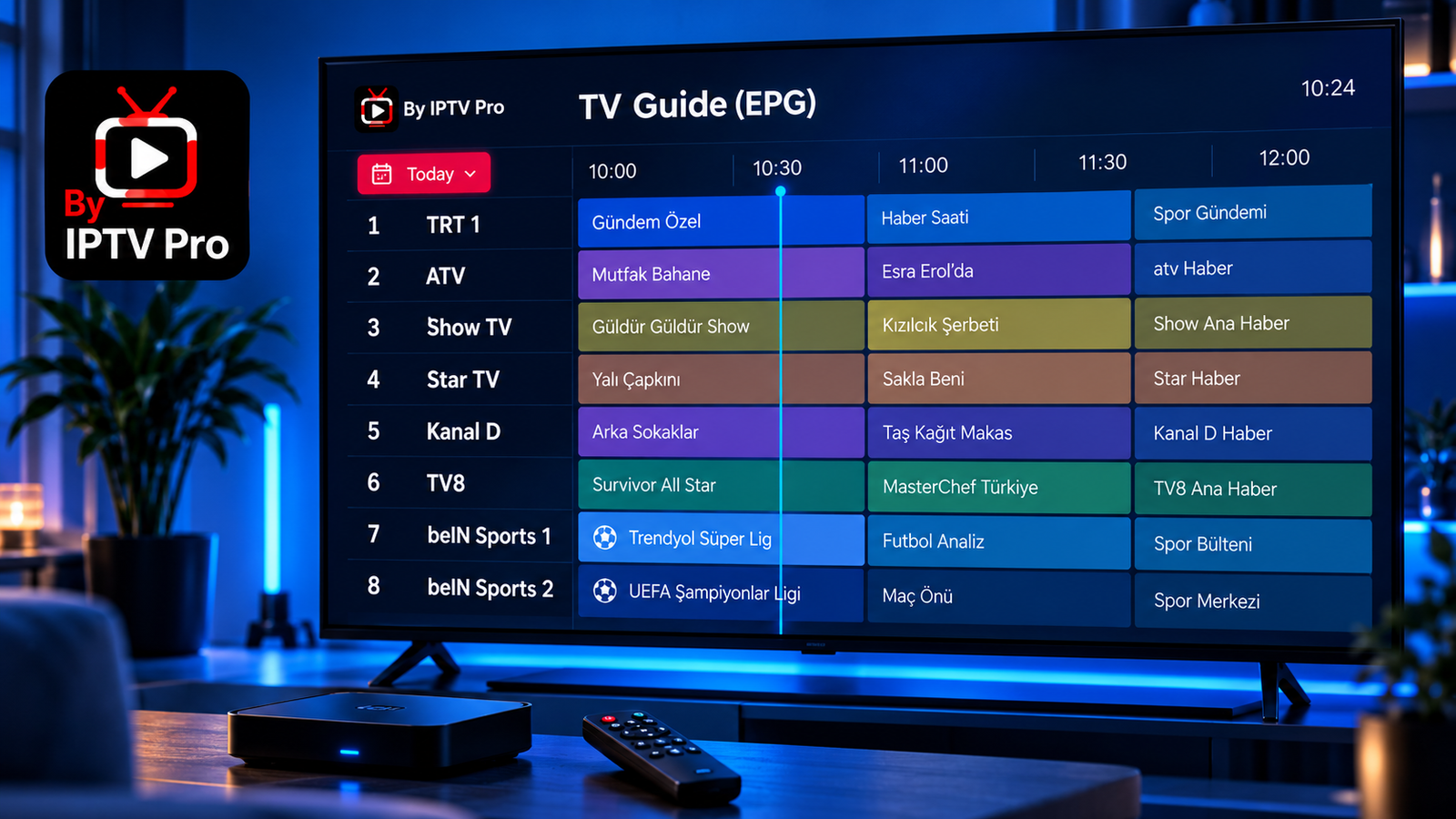 By IPTV Pro Android TV uygulaması ve IPTV kurulumu