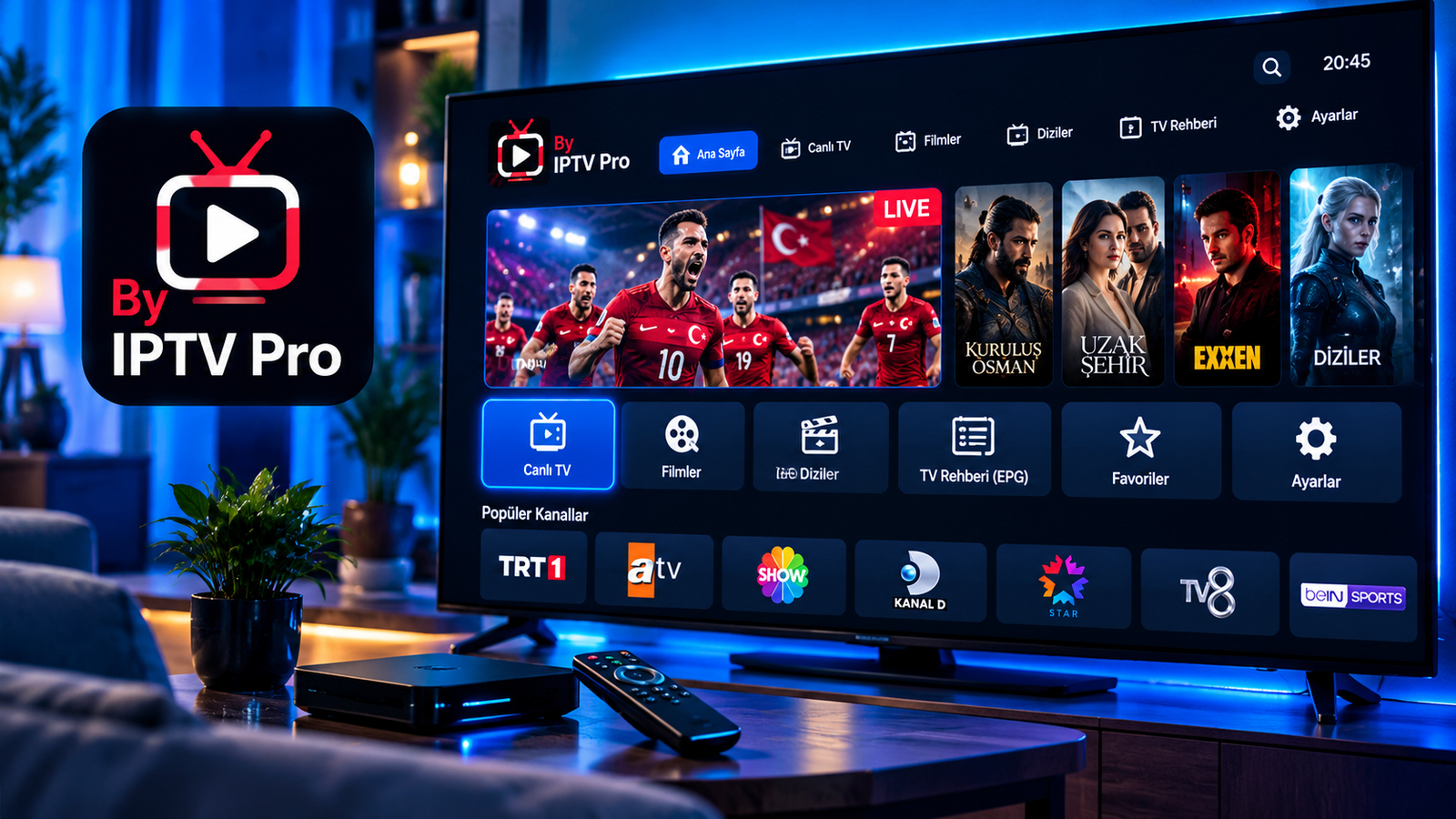 By IPTV Pro APK canlı maç yayın kalitesi ve Android cihaz ayarları