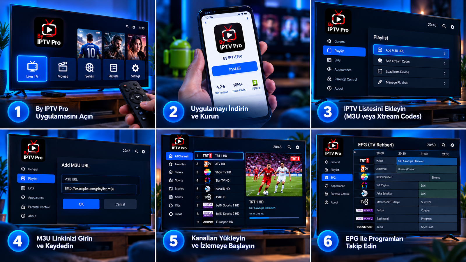 By IPTV Pro Fire Stick player kurulumu ve kumanda kullanımı