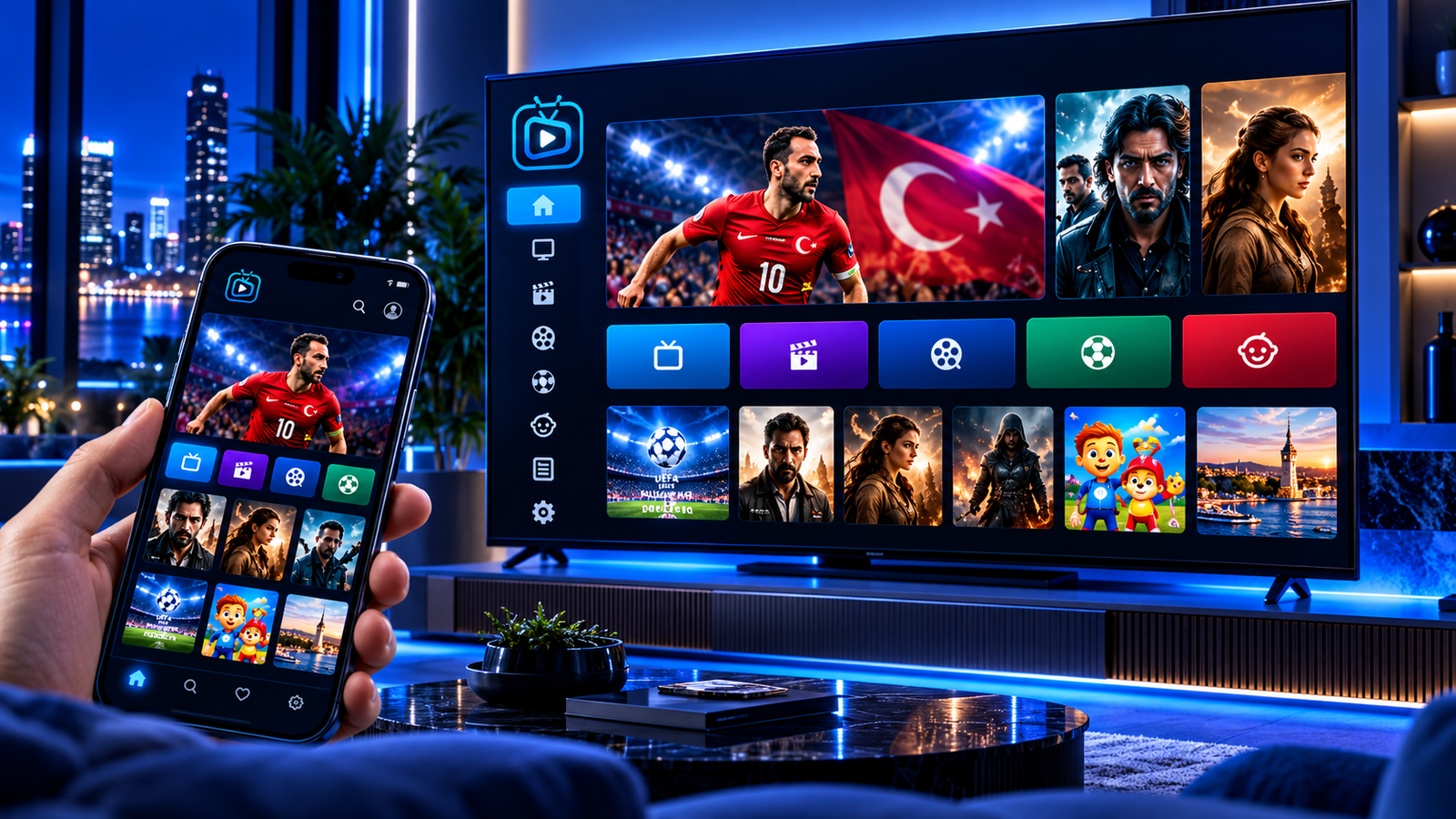 By IPTV Pro M3U listesi ve cihaz uyumluluğu görseli